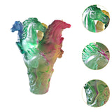Maxbell Flower Vase Glass Cute Modern Ornament Horse Glass Figurine Room Decorations