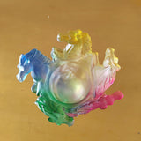 Maxbell Flower Vase Glass Cute Modern Ornament Horse Glass Figurine Room Decorations