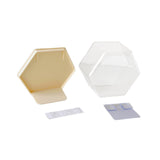 Maxbell Doll Display Case Action Figure Display Case for Perfume Toys Model Vehicles Yellow