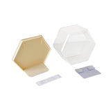 Maxbell Doll Display Case Action Figure Display Case for Perfume Toys Model Vehicles Yellow