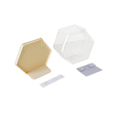 Maxbell Doll Display Case Action Figure Display Case for Perfume Toys Model Vehicles Yellow