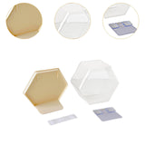 Maxbell Doll Display Case Action Figure Display Case for Perfume Toys Model Vehicles Yellow