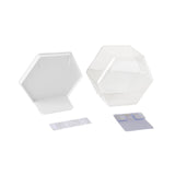 Maxbell Doll Display Case Action Figure Display Case for Perfume Toys Model Vehicles White