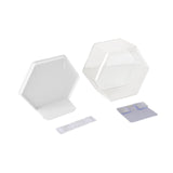 Maxbell Doll Display Case Action Figure Display Case for Perfume Toys Model Vehicles White