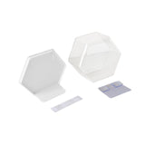 Maxbell Doll Display Case Action Figure Display Case for Perfume Toys Model Vehicles White