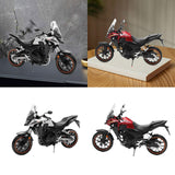 Maxbell 1:12 Scale Motorcycle Model Compact Collectible Toy for Kids Children Adults Silver