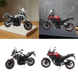 Maxbell 1:12 Scale Motorcycle Model Compact Collectible Toy for Kids Children Adults Silver