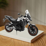 Maxbell 1:12 Scale Motorcycle Model Compact Collectible Toy for Kids Children Adults Silver