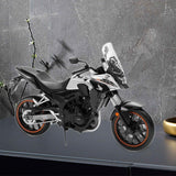 Maxbell 1:12 Scale Motorcycle Model Compact Collectible Toy for Kids Children Adults Silver