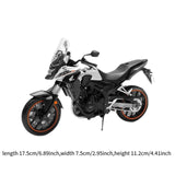 Maxbell 1:12 Scale Motorcycle Model Compact Collectible Toy for Kids Children Adults Silver