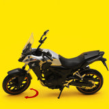 Maxbell 1:12 Scale Motorcycle Model Compact Collectible Toy for Kids Children Adults Silver