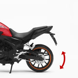 Maxbell 1:12 Scale Motorcycle Model Compact Collectible Toy for Kids Children Adults Red