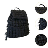 Maxbell Quilted Backpack Lightweight Laptop Soft Hiker Pack for Picnic Gym Umbrellas Black