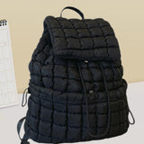 Maxbell Quilted Backpack Lightweight Laptop Soft Hiker Pack for Picnic Gym Umbrellas Black