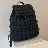 Maxbell Quilted Backpack Lightweight Laptop Soft Hiker Pack for Picnic Gym Umbrellas Black