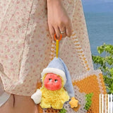 Maxbell Plush Doll Keychain Lovely Handbag Pendant for Women Birthday Party Supplies With Hat