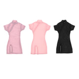 Maxbell 1:6 Scale Women Cheongsam Dress Cosplay for 12'' Action Figure Body Dress up Violet