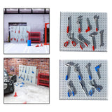 Maxbell 8Pcs 1/64 Car Garage Tools Set Mini for Architecture Model Car Repair Tools Red