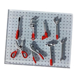 Maxbell 8Pcs 1/64 Car Garage Tools Set Mini for Architecture Model Car Repair Tools Red