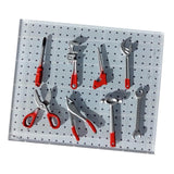 Maxbell 8Pcs 1/64 Car Garage Tools Set Mini for Architecture Model Car Repair Tools Red