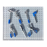 Maxbell 8Pcs 1/64 Car Garage Tools Set Mini for Architecture Model Car Repair Tools Blue
