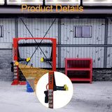 Maxbell 1/64 Diorama Garage Tools Lift Gantry Oil Drum Display Scene Model Miniature Red Lift