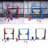 Maxbell 1/64 Diorama Garage Tools Lift Gantry Oil Drum Display Scene Model Miniature Red Lift