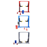 Maxbell 1/64 Diorama Garage Tools Lift Gantry Oil Drum Display Scene Model Miniature Red Lift