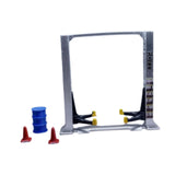 Maxbell 1/64 Diorama Garage Tools Lift Gantry Oil Drum Display Scene Model Miniature Argent Lift
