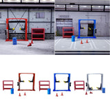 Maxbell 1/64 Diorama Garage Gantry Crane Scene Model Oil Drum Furniture Repair Tools Red Lift