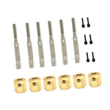 Maxbell RC Car Wheel Hexes Parts Easy to Install Remote Control Car Widened Combiner 6x6 Has Output Shaft