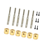 Maxbell RC Car Wheel Hexes Parts Easy to Install Remote Control Car Widened Combiner 6x6 Has Output Shaft