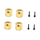 Maxbell RC Car Wheel Hexes Parts Easy to Install Remote Control Car Widened Combiner 4x4 No Output Shaft