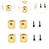 Maxbell RC Car Wheel Hexes Parts Easy to Install Remote Control Car Widened Combiner 4x4 No Output Shaft