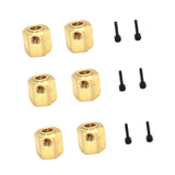 Maxbell RC Car Wheel Hexes Parts Easy to Install Remote Control Car Widened Combiner 6x6 No Output Shaft