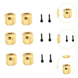 Maxbell RC Car Wheel Hexes Parts Easy to Install Remote Control Car Widened Combiner 6x6 No Output Shaft