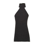 Maxbell 1:12 Women Dress Mini Doll Elastic Dress for 6inch Action Figure Accessories black