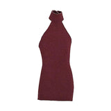 Maxbell 1:12 Women Dress Mini Doll Elastic Dress for 6inch Action Figure Accessories red