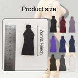 Maxbell 1:12 Women Dress Mini Doll Elastic Dress for 6inch Action Figure Accessories purple