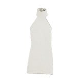 Maxbell 1:12 Women Dress Mini Doll Elastic Dress for 6inch Action Figure Accessories white