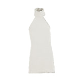 Maxbell 1:12 Women Dress Mini Doll Elastic Dress for 6inch Action Figure Accessories white
