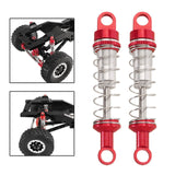 Maxbell 2 Pieces RC Car Shock Absorbers 1:12 Replace RC Shocks for D90 MN168 MN99sv2 Red