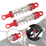 Maxbell 2 Pieces RC Car Shock Absorbers 1:12 Replace RC Shocks for D90 MN168 MN99sv2 Red