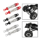 Maxbell 2 Pieces RC Car Shock Absorbers 1:12 Replace RC Shocks for D90 MN168 MN99sv2 Red