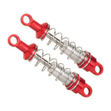 Maxbell 2 Pieces RC Car Shock Absorbers 1:12 Replace RC Shocks for D90 MN168 MN99sv2 Red