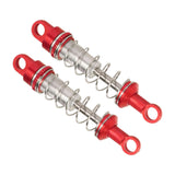 Maxbell 2 Pieces RC Car Shock Absorbers 1:12 Replace RC Shocks for D90 MN168 MN99sv2 Red