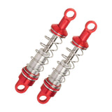 Maxbell 2 Pieces RC Car Shock Absorbers 1:12 Replace RC Shocks for D90 MN168 MN99sv2 Red