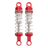Maxbell 2 Pieces RC Car Shock Absorbers 1:12 Replace RC Shocks for D90 MN168 MN99sv2 Red