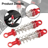Maxbell 2 Pieces RC Car Shock Absorbers 1:12 Replace RC Shocks for D90 MN168 MN99sv2 Red