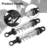 Maxbell 2 Pieces RC Car Shock Absorbers 1:12 Replace RC Shocks for D90 MN168 MN99sv2 Black